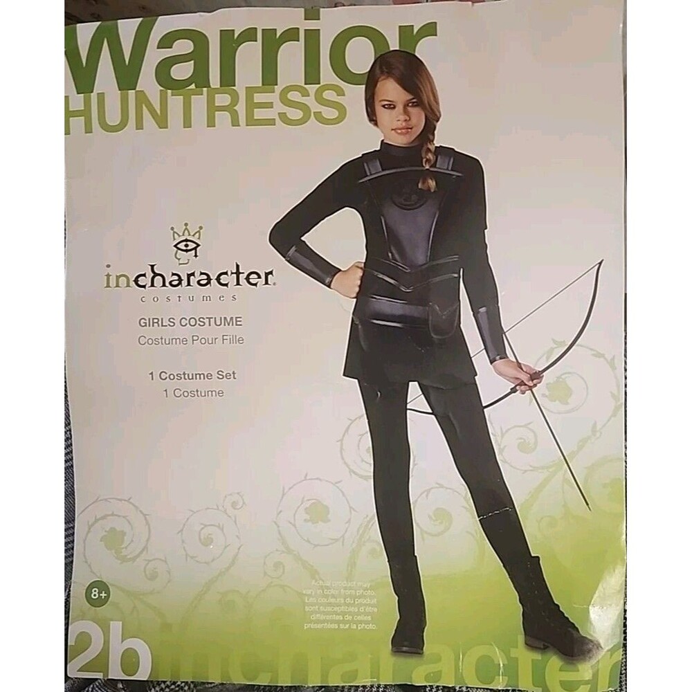Warrior Huntress Costume Girls Large InCharacter Halloween Dress Belt Black New